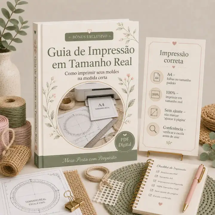 Guia de Impressão no Tamanho Real